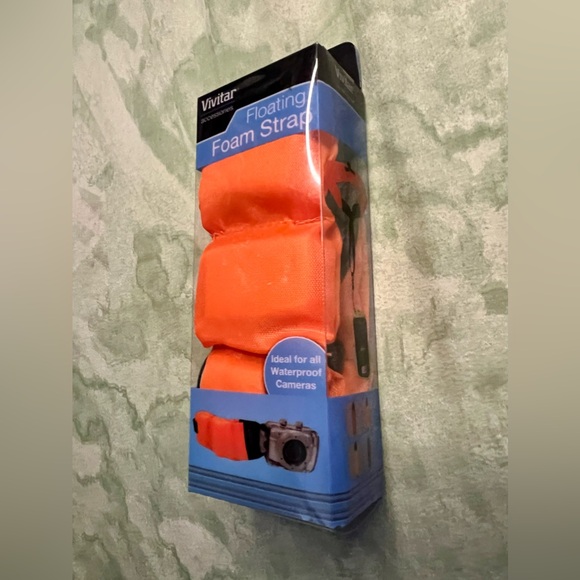 NWOT Vivitar Orange Floating Foam Wrist Strap for Camera & DSLR - Picture 3 of 4